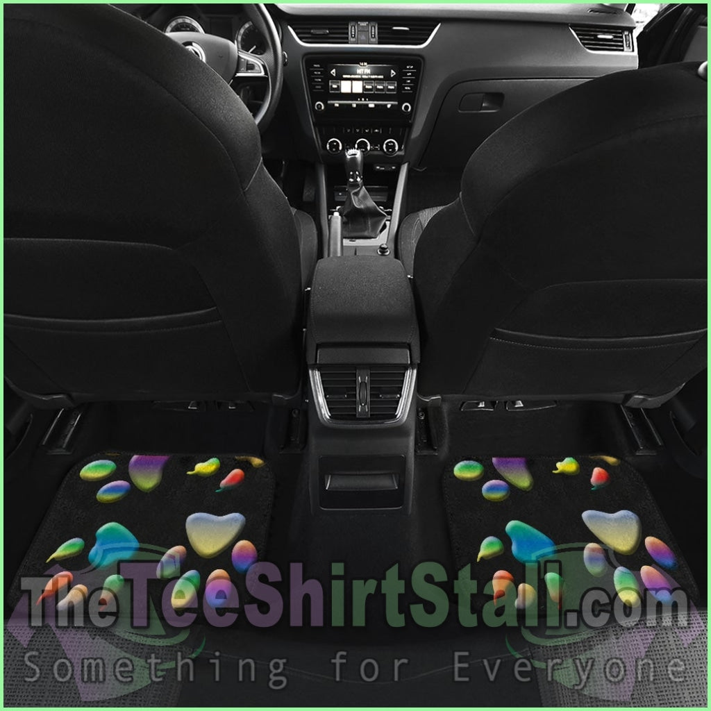 Colored Paws Car Floor Mats