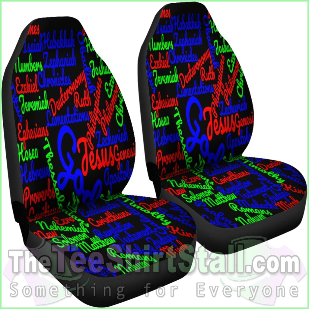 Custom-Made Holy Bible Books Mixed Colors Car Seat Cover