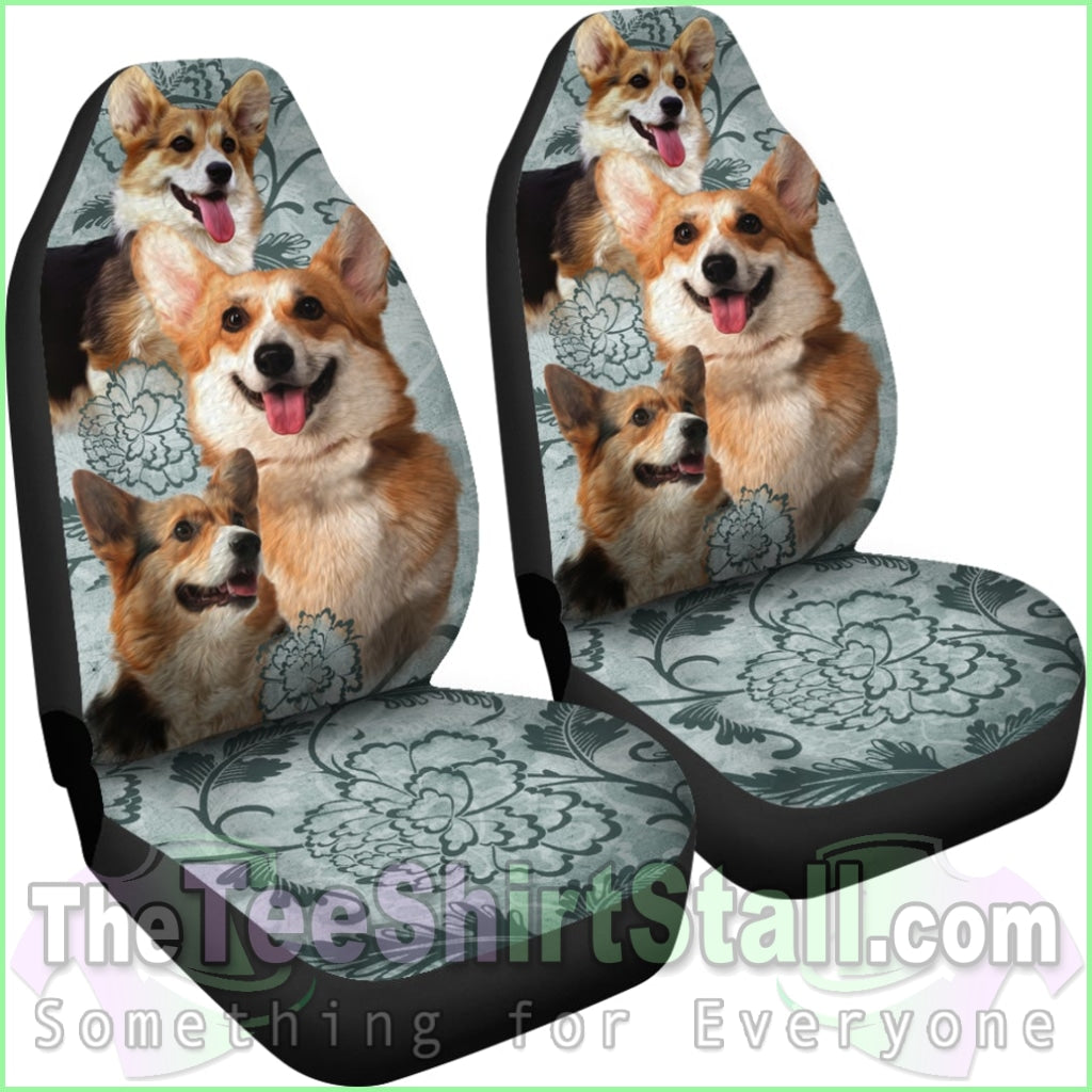 Pembroke Welsh Corgi Car Seat Covers (Set Of 2)