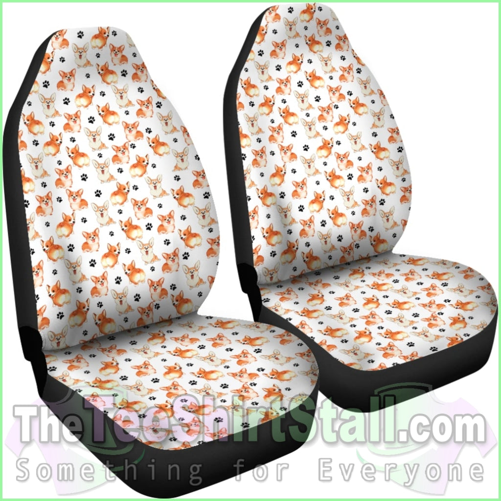 Welsh Corgi Car Seat Covers (Set Of 2)
