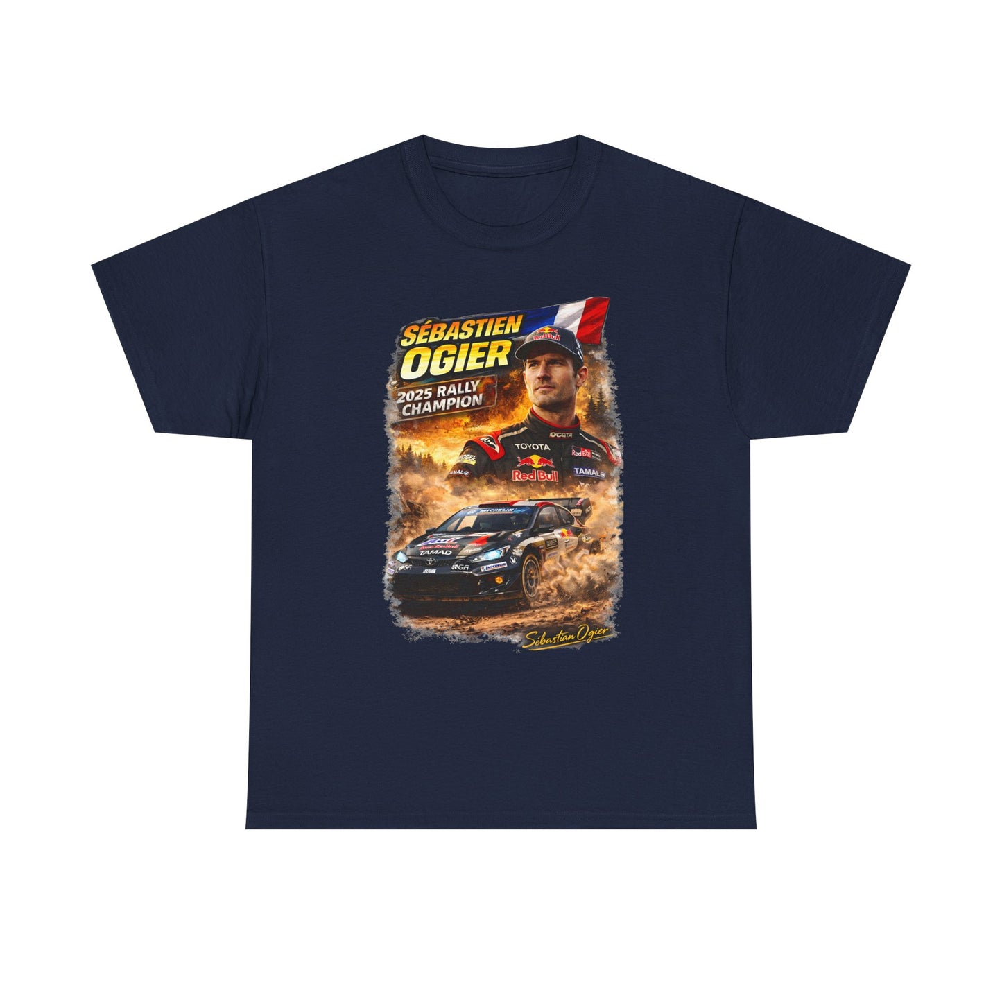 Rally Champion T‑Shirt — Sébastien Ogier World Rally Champion Graphic Tee