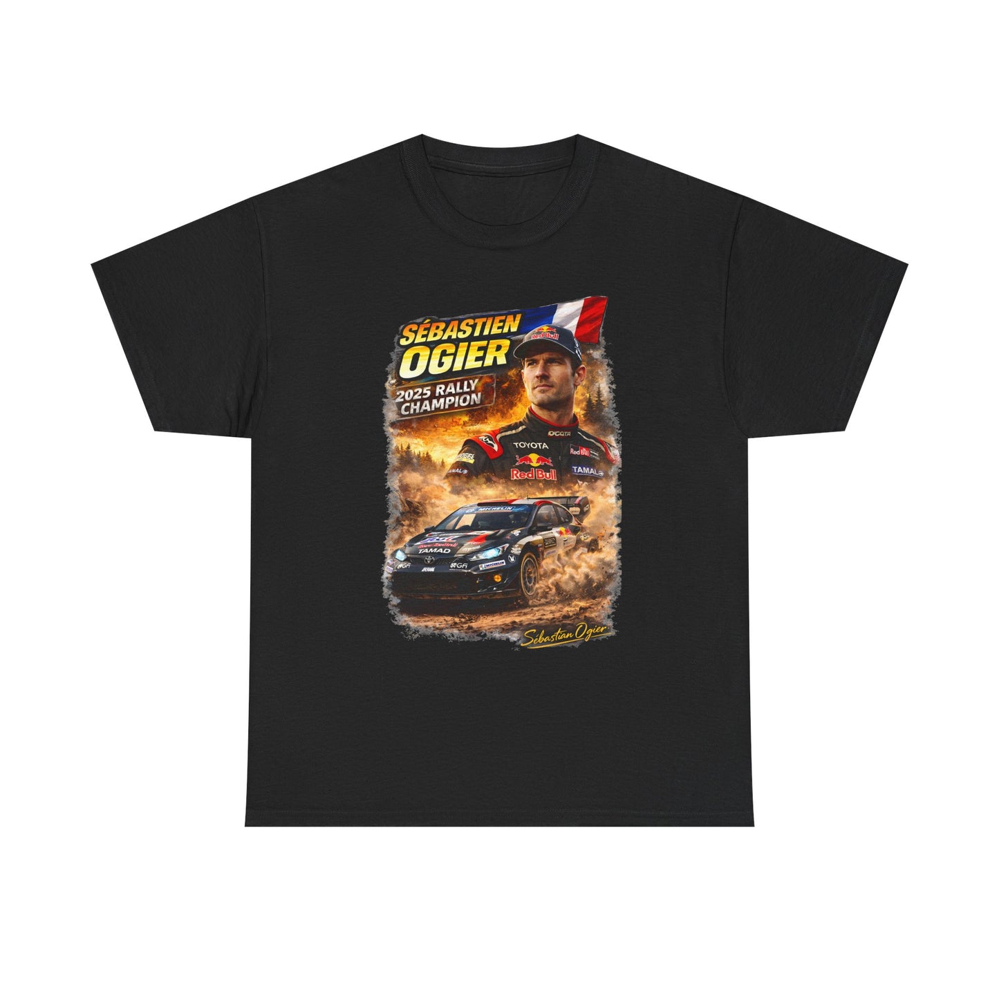 Rally Champion T‑Shirt — Sébastien Ogier World Rally Champion Graphic Tee