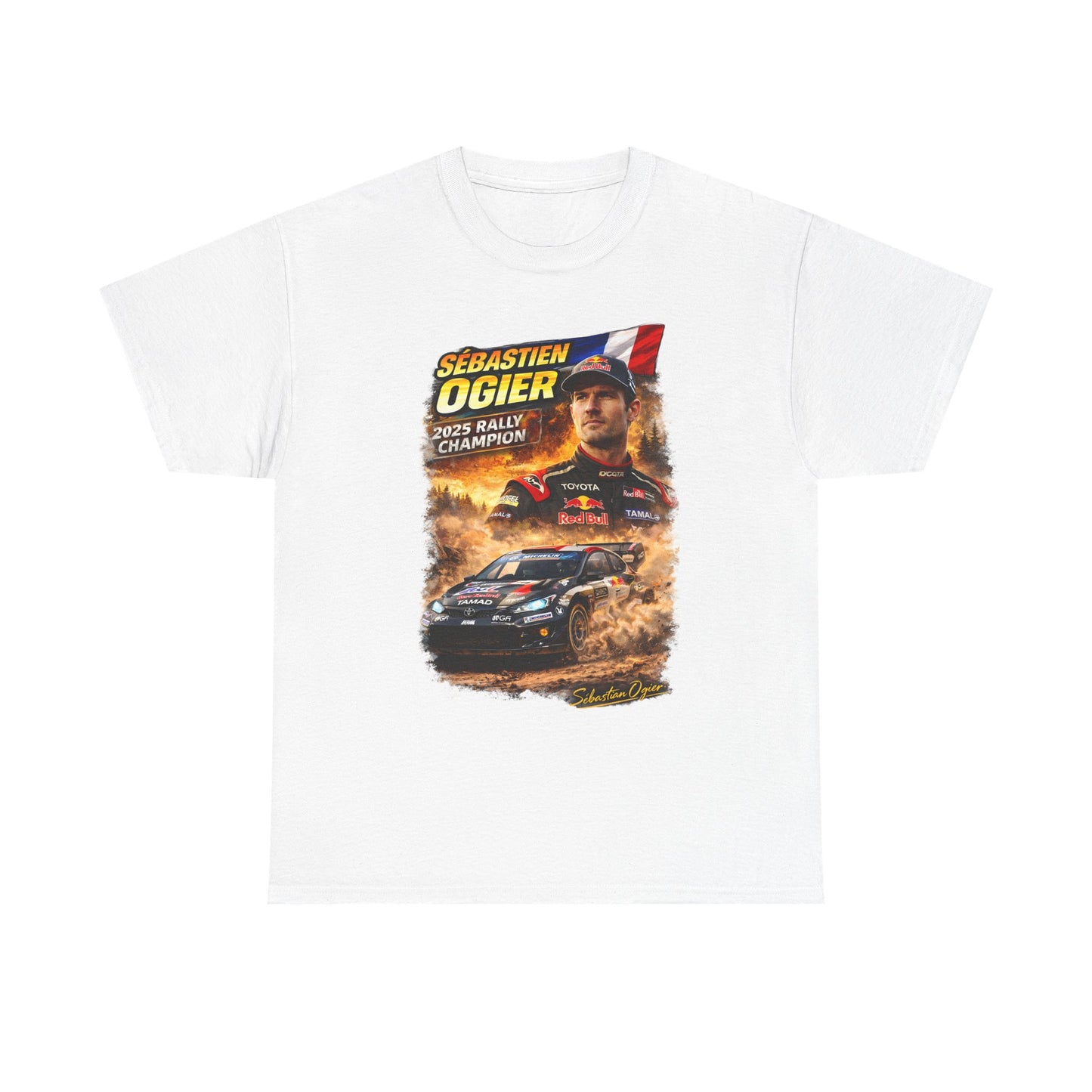 Rally Champion T‑Shirt — Sébastien Ogier World Rally Champion Graphic Tee