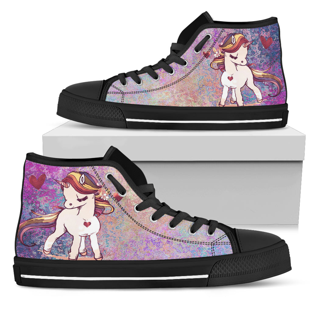 Unicorn Black Women's High Top