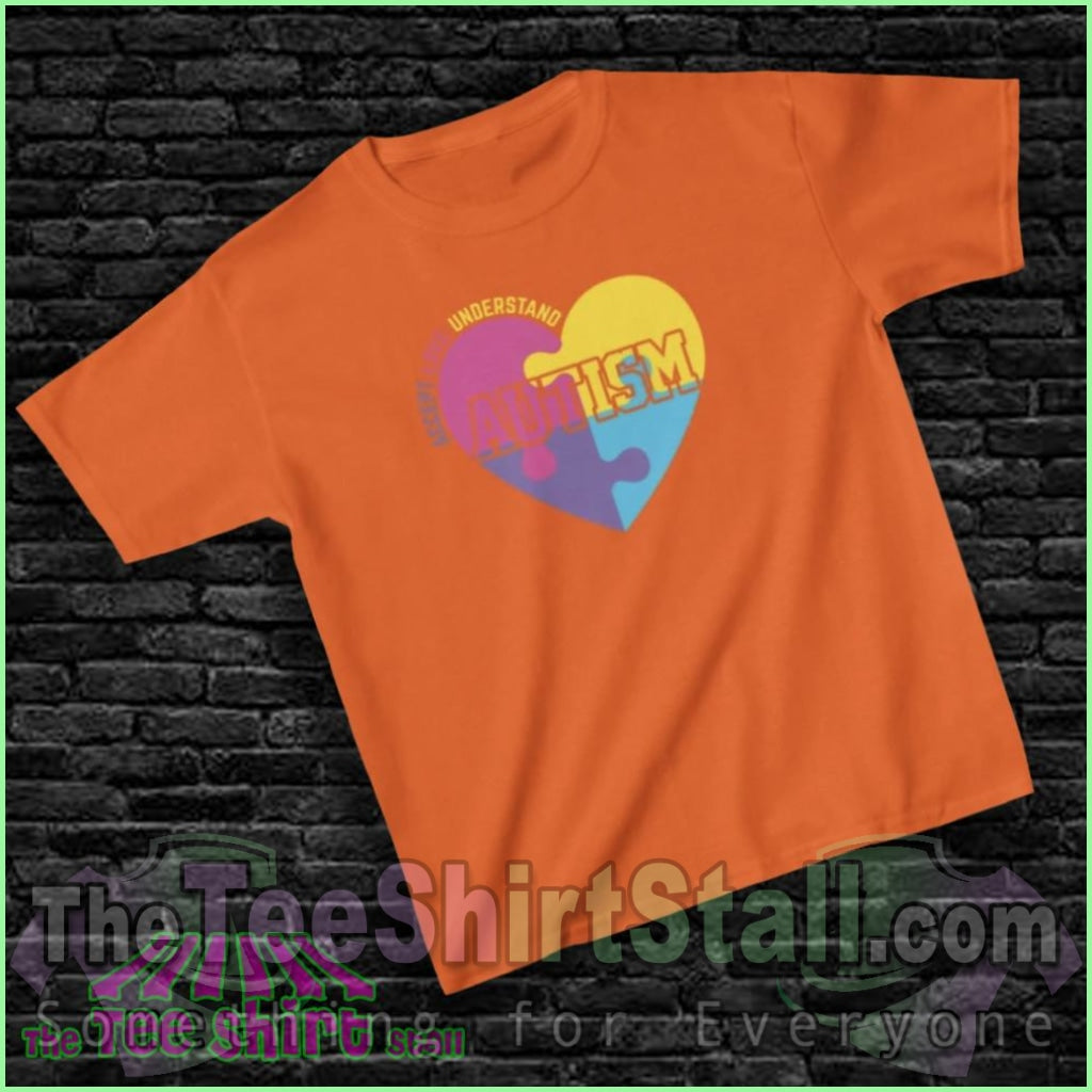 Accept Love Understand Autism Tee Orange / Xs Kids Clothes