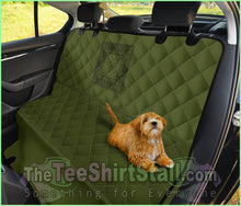 Load image into Gallery viewer, Army Green And Black Bandana Pet Seat Covers
