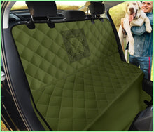 Load image into Gallery viewer, Army Green And Black Bandana Pet Seat Covers
