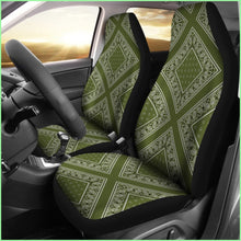 Load image into Gallery viewer, Army Green Bandana Car Seat Covers - Diamond
