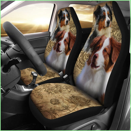 Australian Shepherd Car Seat Covers (Set Of 2)