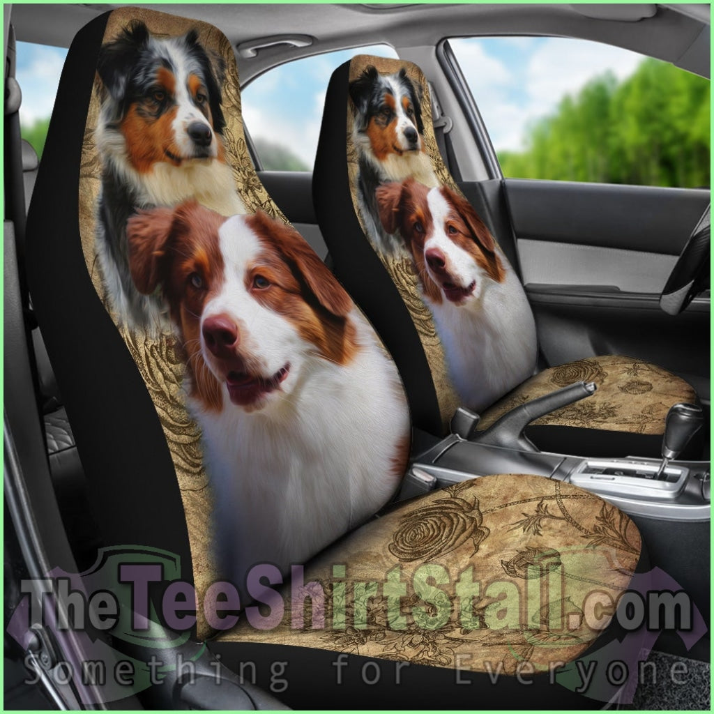 Australian Shepherd Car Seat Covers (Set Of 2)