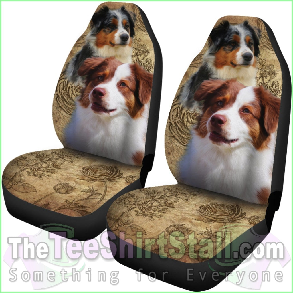 Australian Shepherd Car Seat Covers (Set Of 2)