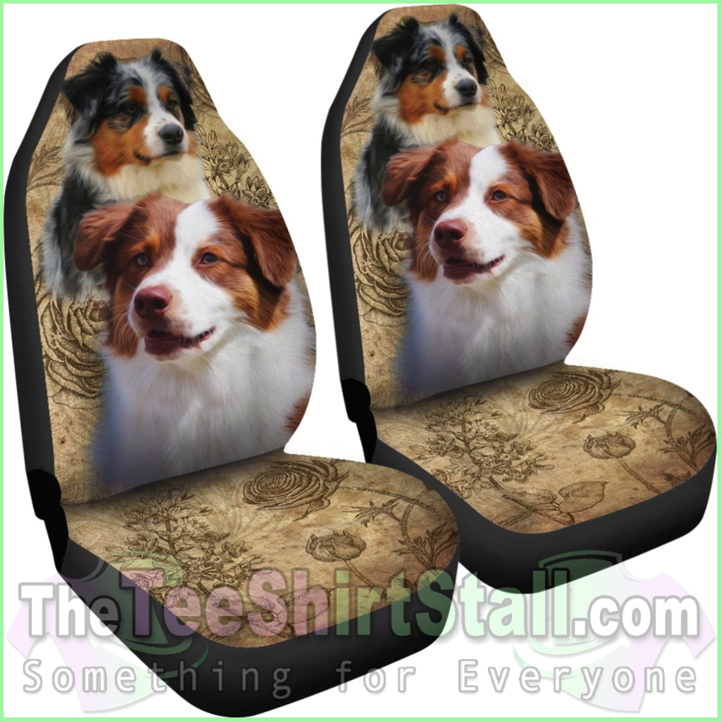 Australian Shepherd Car Seat Covers (Set Of 2)