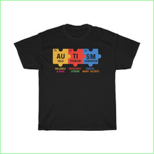 Load image into Gallery viewer, Autism - Periodic Table Design Tee L / Black T-Shirt
