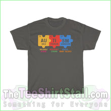 Load image into Gallery viewer, Autism - Periodic Table Design Tee S / Charcoal T-Shirt
