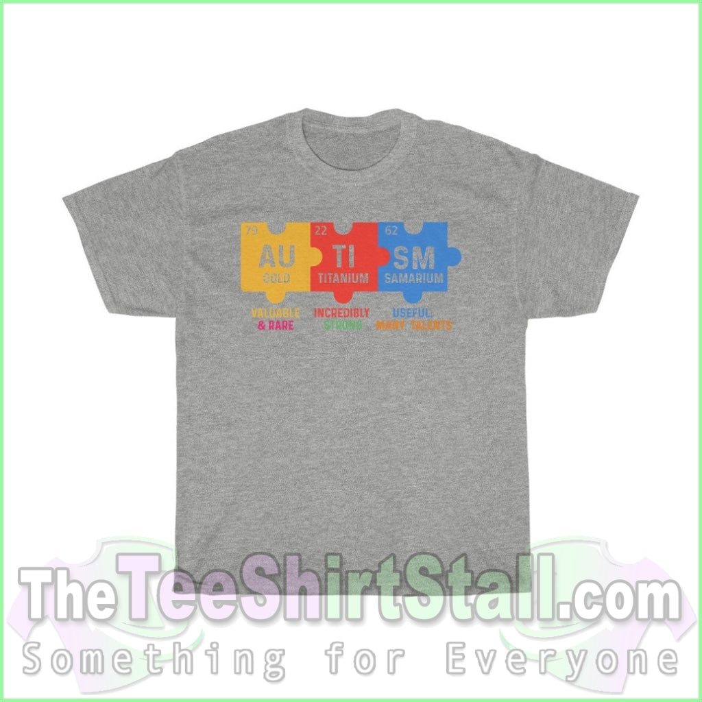 Autism - Periodic Table Design Tee S / Sport Grey T-Shirt