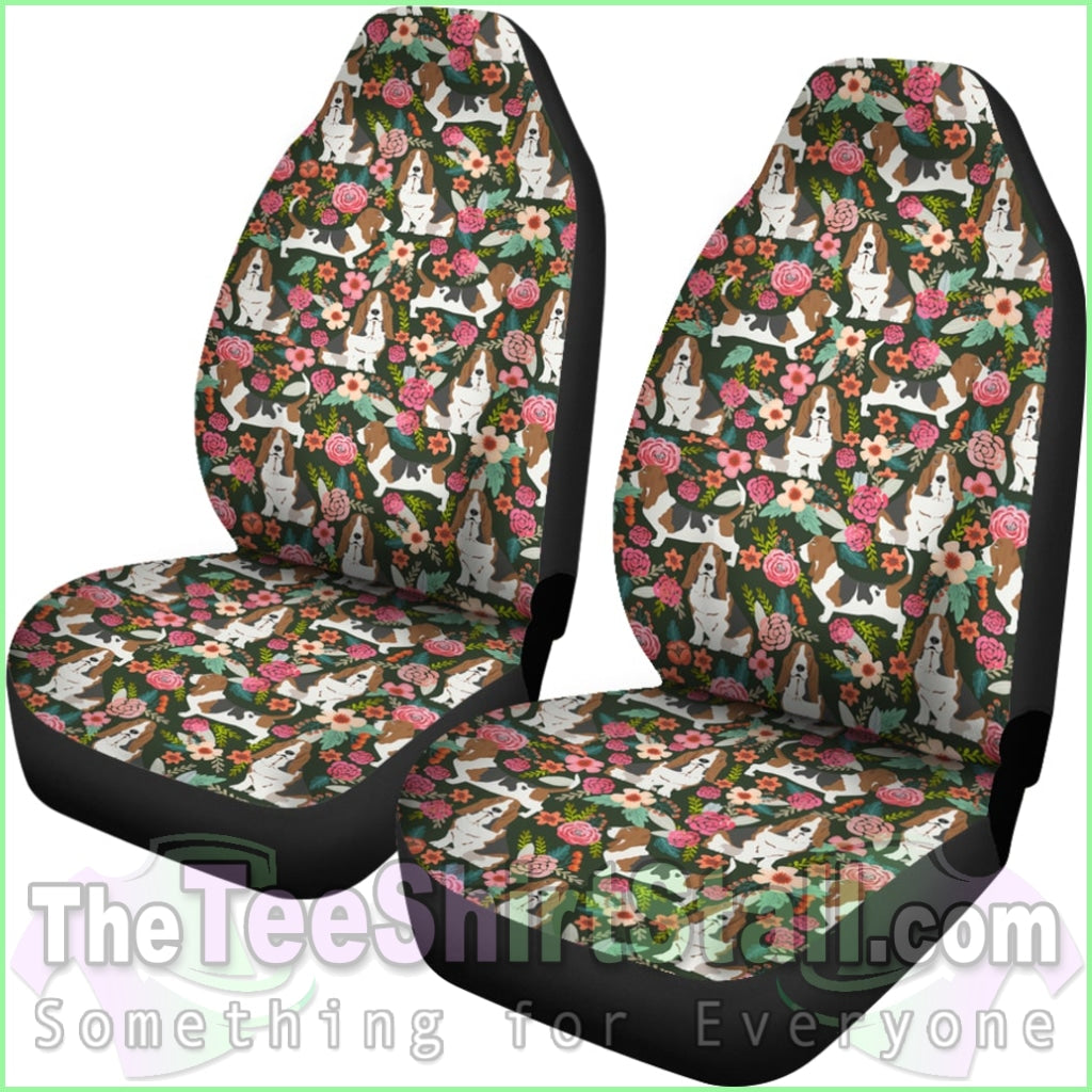 Basset Hound Car Seat Covers (Set Of 2)