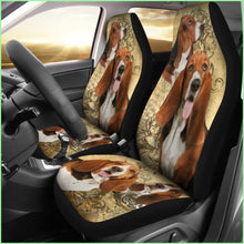 Load image into Gallery viewer, Basset Hound Car Seat Covers (Set Of 2)
