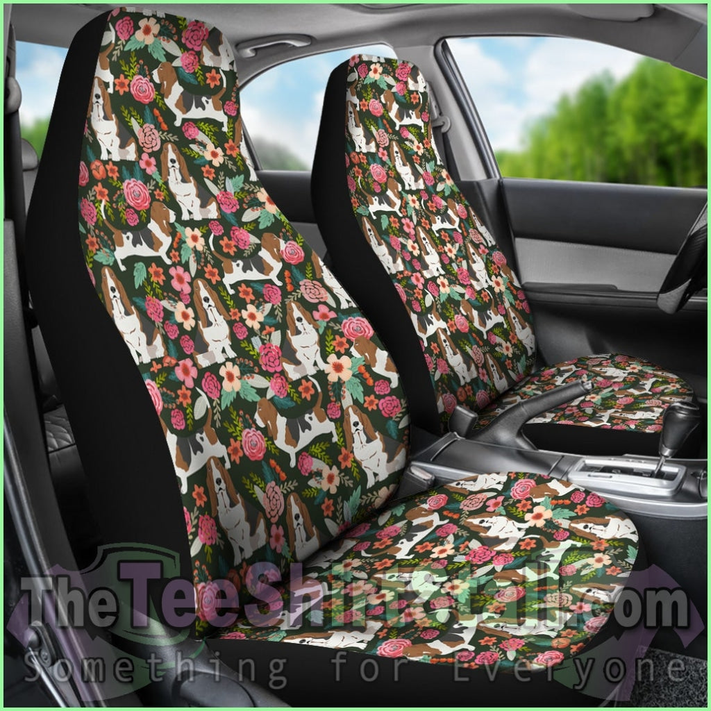 Basset Hound Car Seat Covers (Set Of 2)