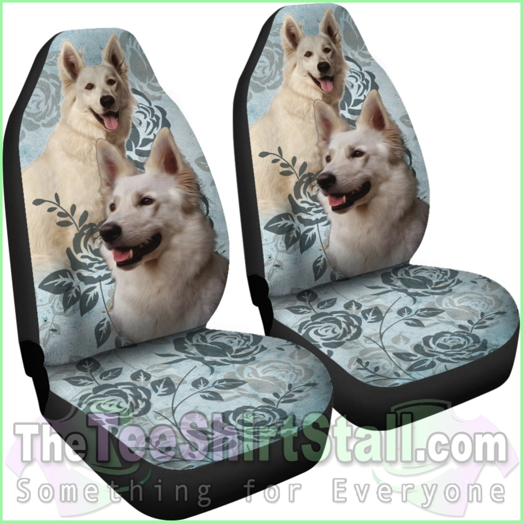 Berger Blanc Suisse Car Seat Covers (Set Of 2)