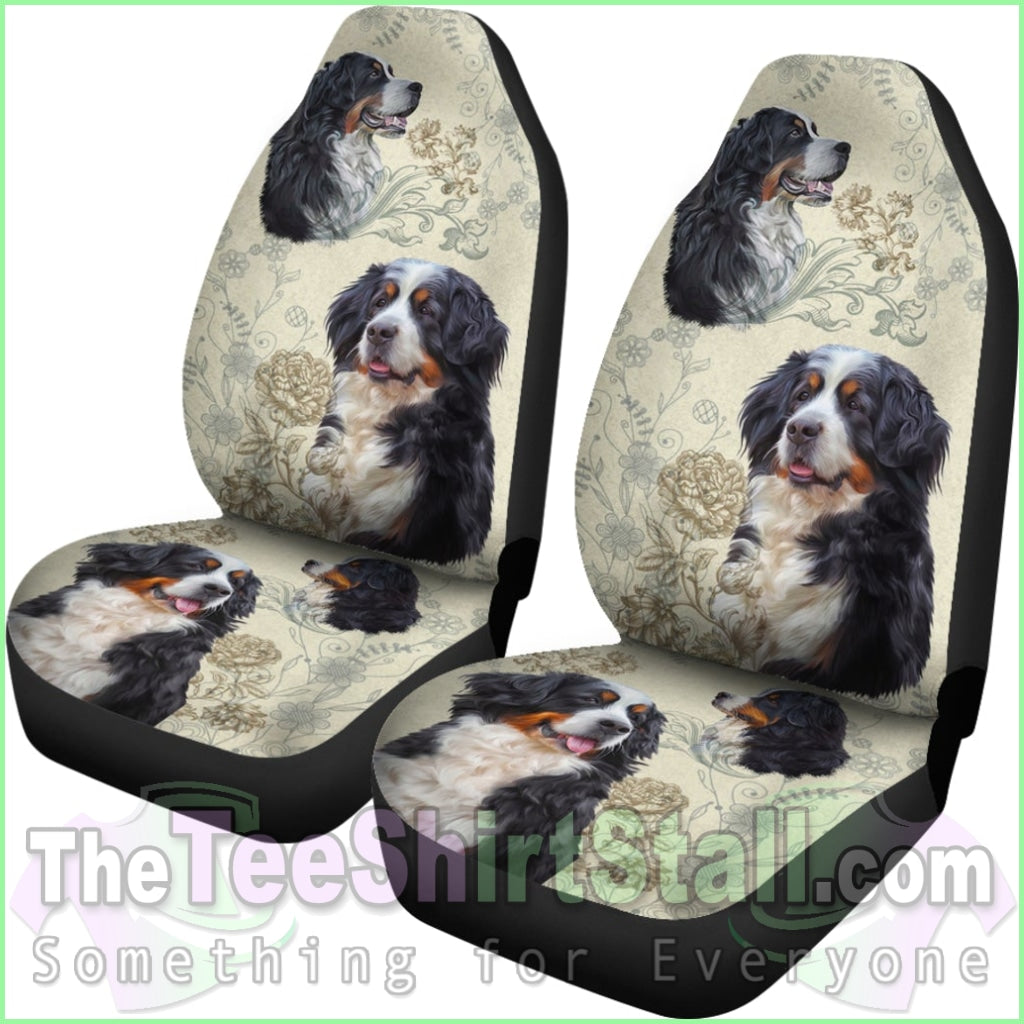 Bernese Mountain Car Seat Covers (Set Of 2)