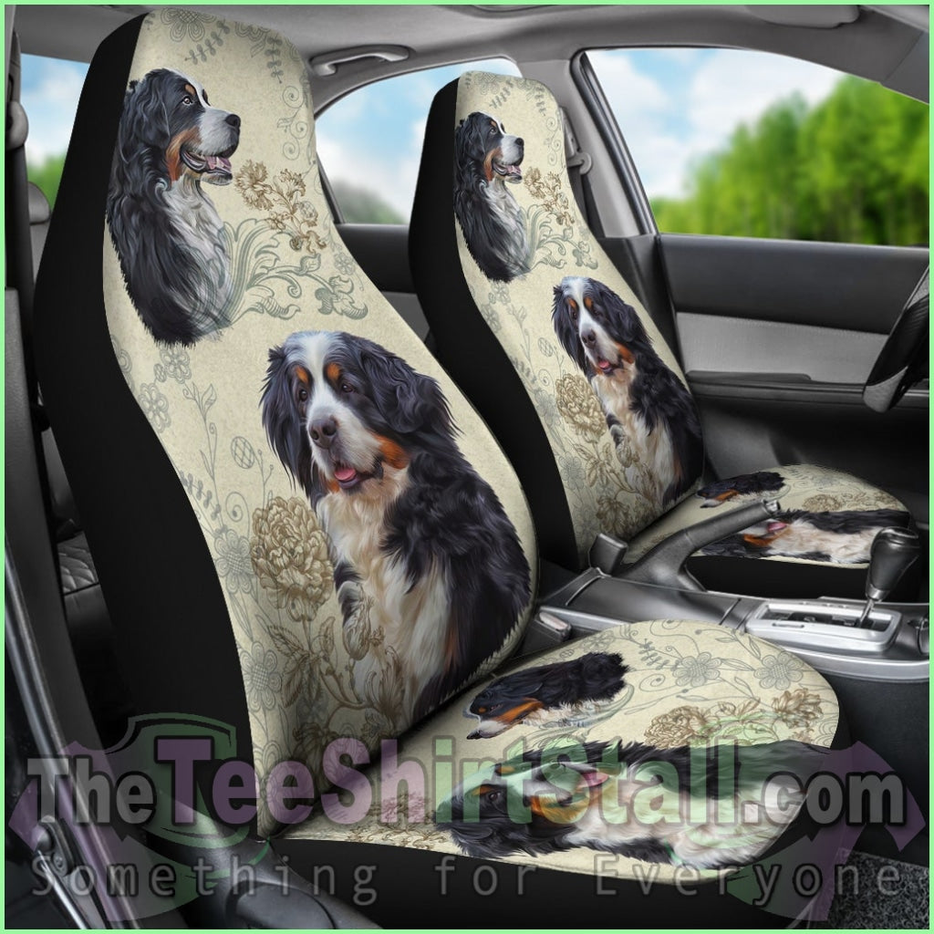 Bernese Mountain Car Seat Covers (Set Of 2)