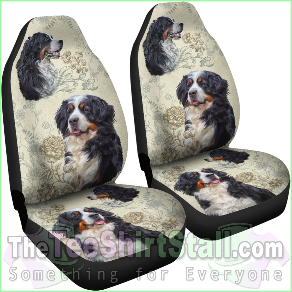 Bernese Mountain Car Seat Covers (Set Of 2)