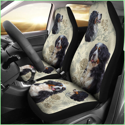 Bernese Mountain Car Seat Covers (Set Of 2)