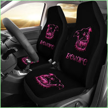 Load image into Gallery viewer, Beware Of Pitbull Car Seat Cover Pink For Lovers Pitbulls
