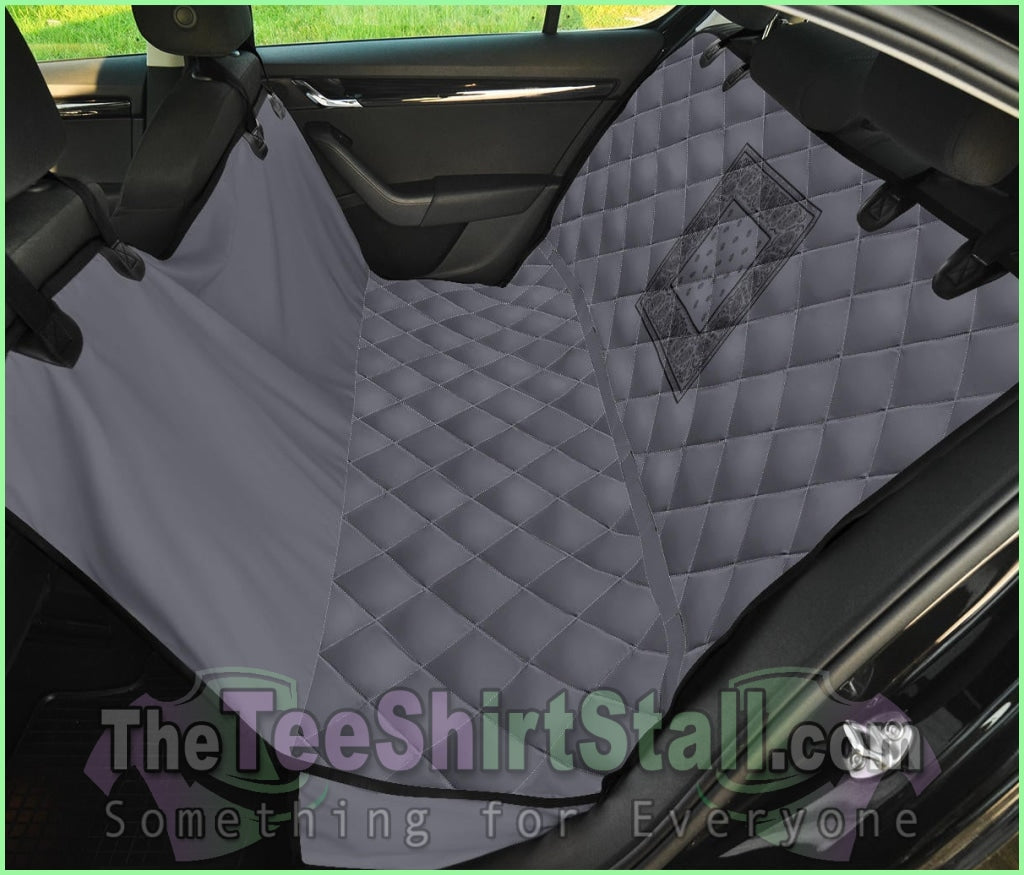 Black And Gray Bandana Car Pet Seat Covers