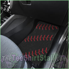 Load image into Gallery viewer, Black Baseball Front And Back Car Mats (Set Of 4)
