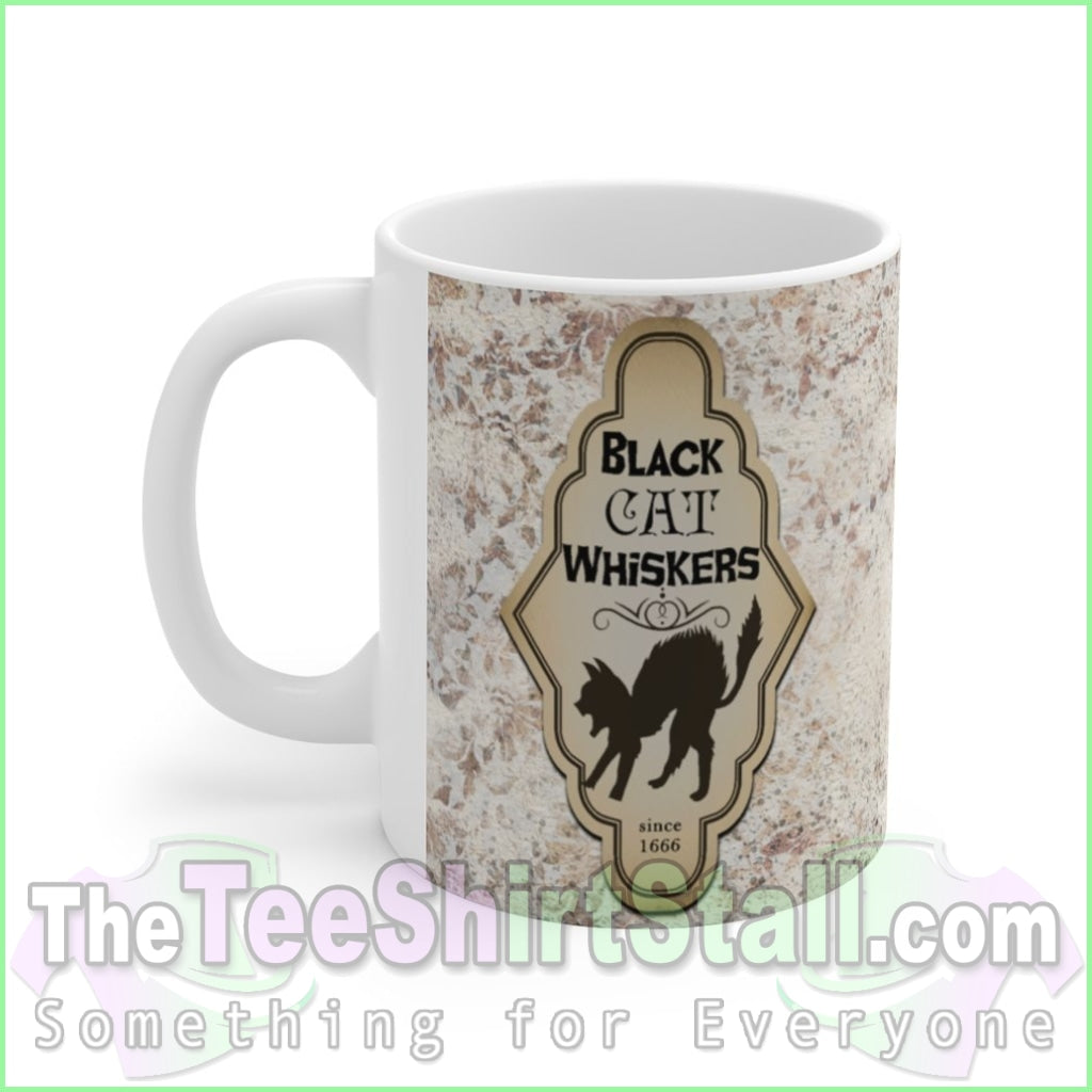 Black Cat Whiskers Ceramic Mug 11Oz