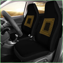 Load image into Gallery viewer, Black Gold Bandana Car Seat Covers - Minimal
