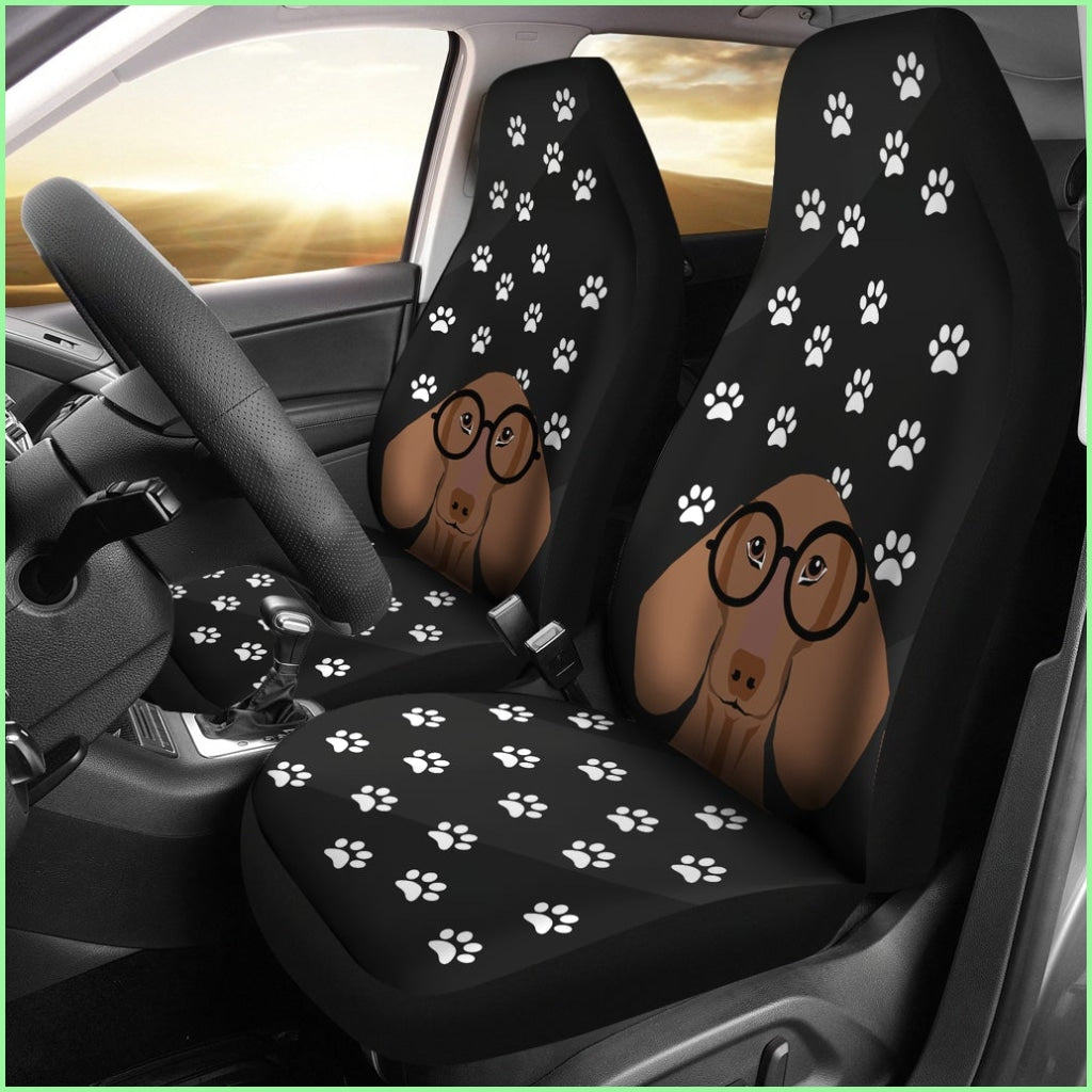 Black Wiener Car Seat Covers