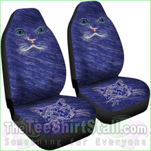 Load image into Gallery viewer, Blue Cat Eyes Car Seat Cover
