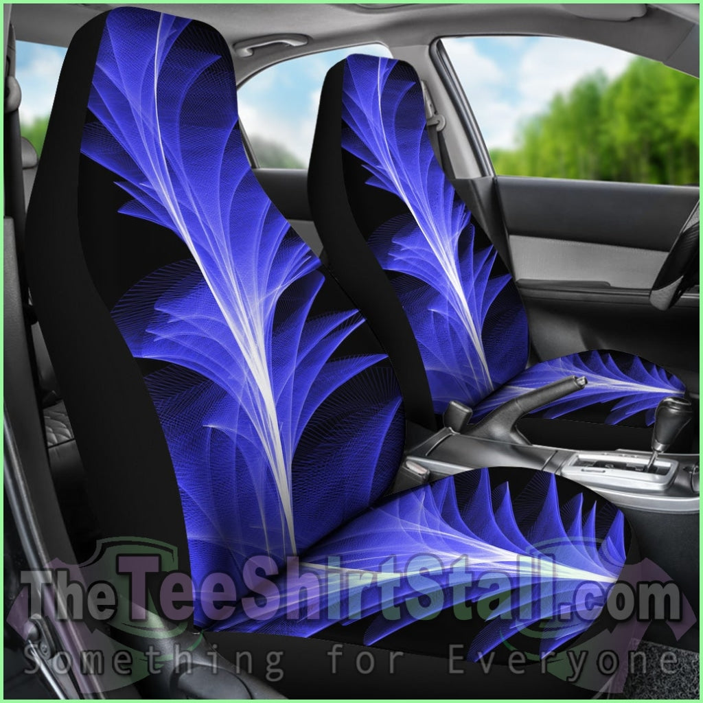 Blue Feather Car Seat Covers