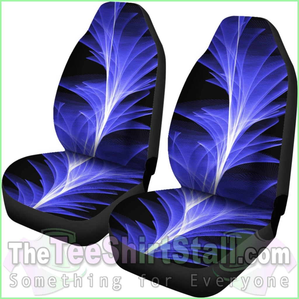 Blue Feather Car Seat Covers