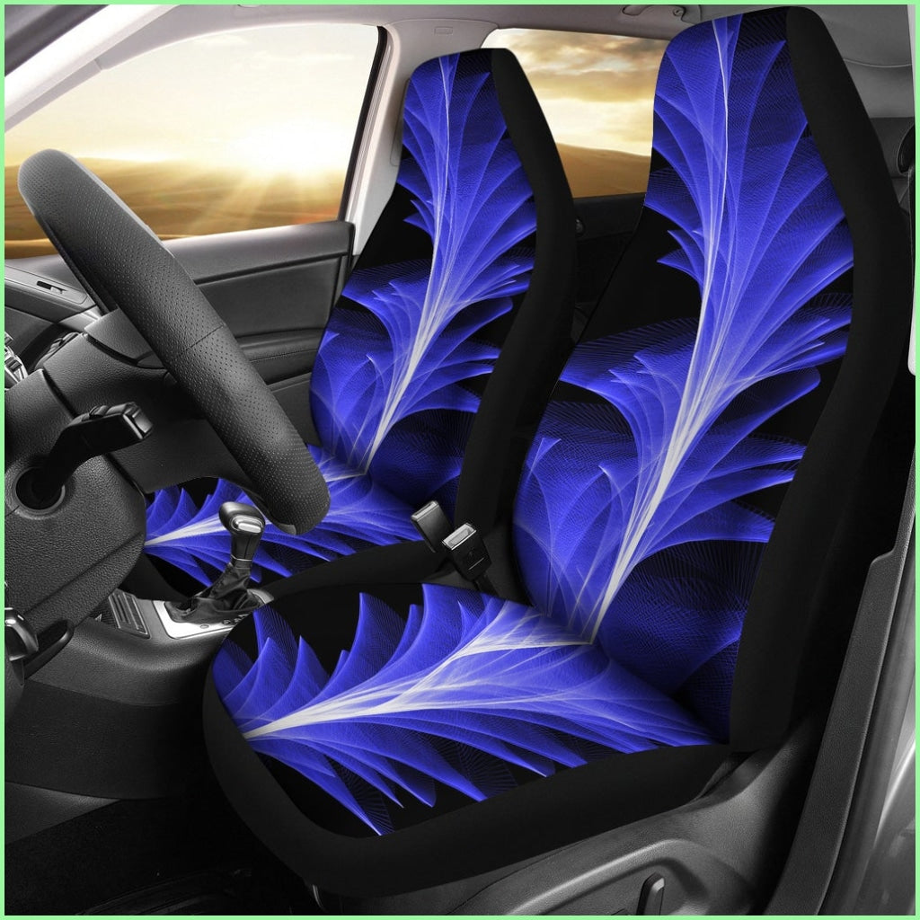 Blue Feather Car Seat Covers