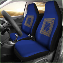 Load image into Gallery viewer, Blue Gold Bandana Car Seat Cover - Minimal
