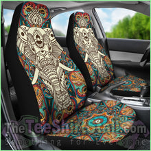 Load image into Gallery viewer, Boho Mandala Elephant Car Seat Cover
