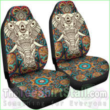 Load image into Gallery viewer, Boho Mandala Elephant Car Seat Cover
