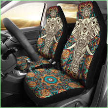 Load image into Gallery viewer, Boho Mandala Elephant Car Seat Cover
