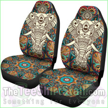 Load image into Gallery viewer, Boho Mandala Elephant Car Seat Cover
