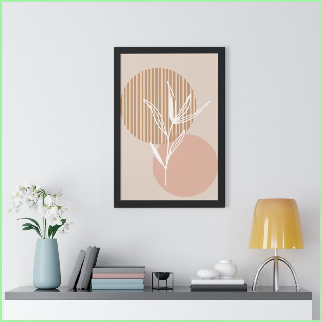 Boho Wall Art 2.7 Framed Vertical Poster