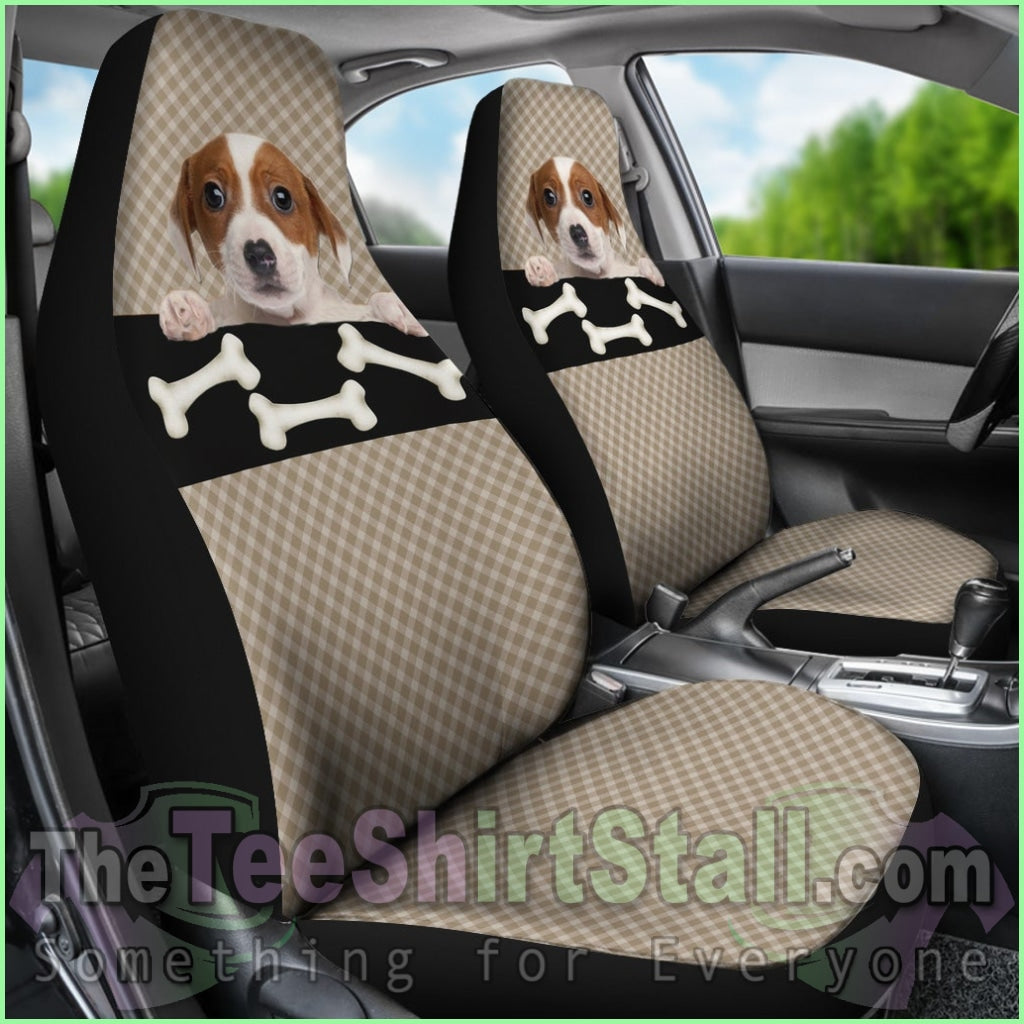 Bone & Puppy Car Seat Cover