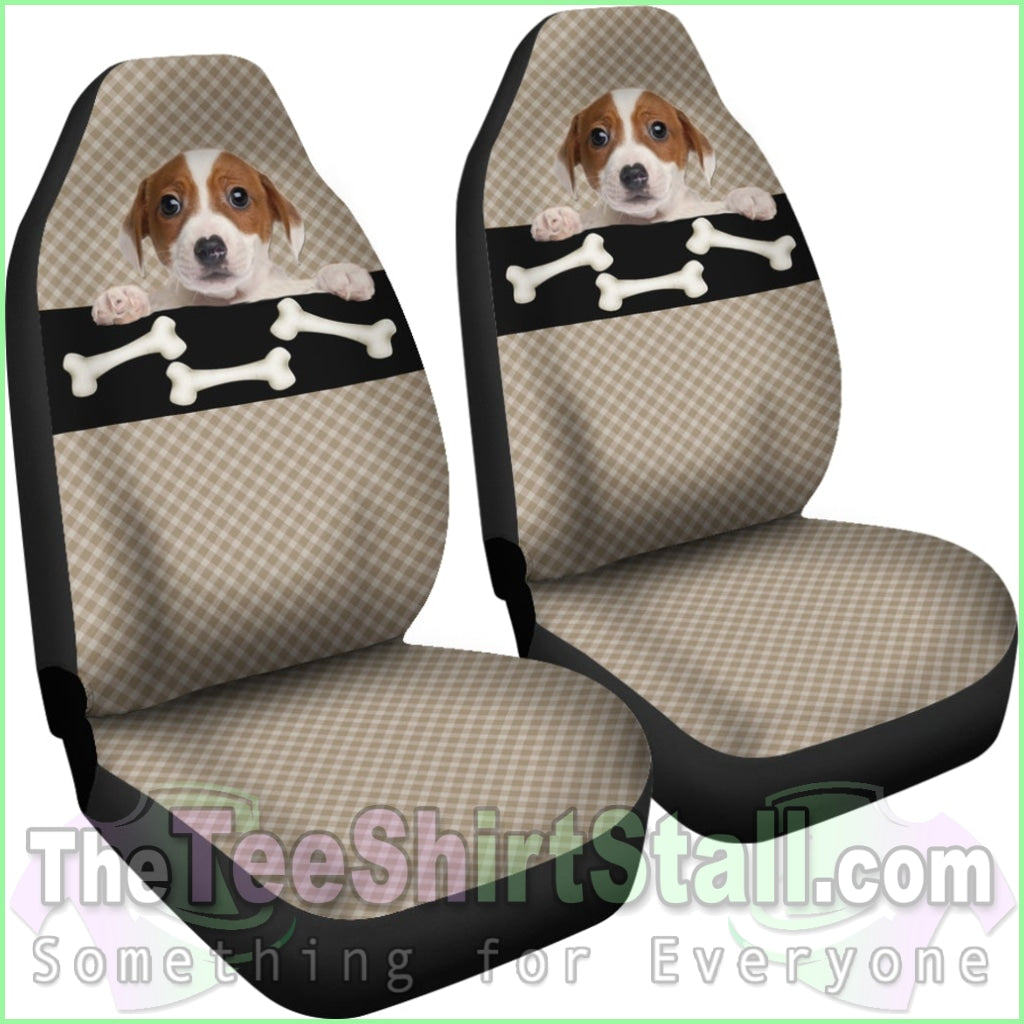 Bone & Puppy Car Seat Cover