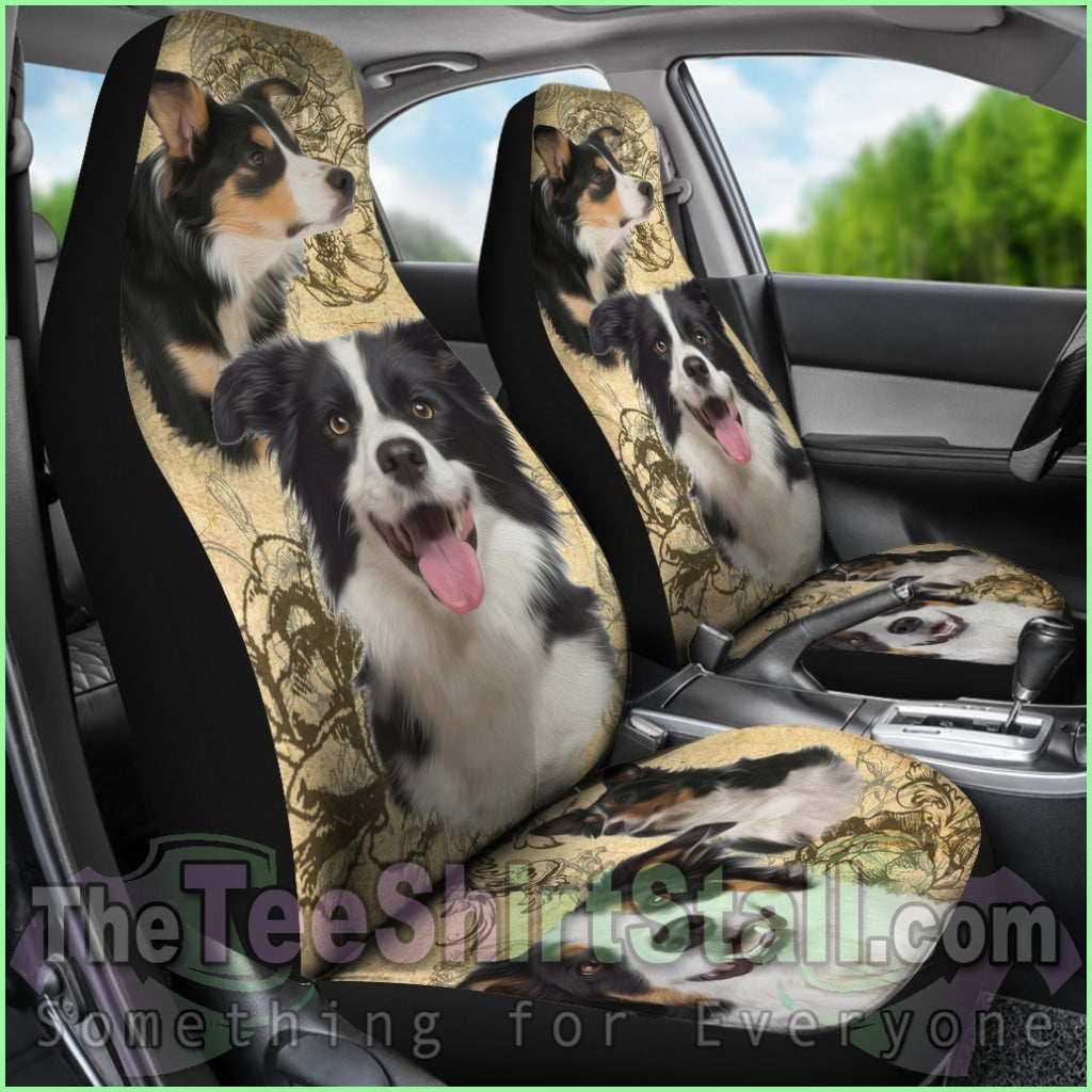 Border Collie Car Seat Covers (Set Of 2)