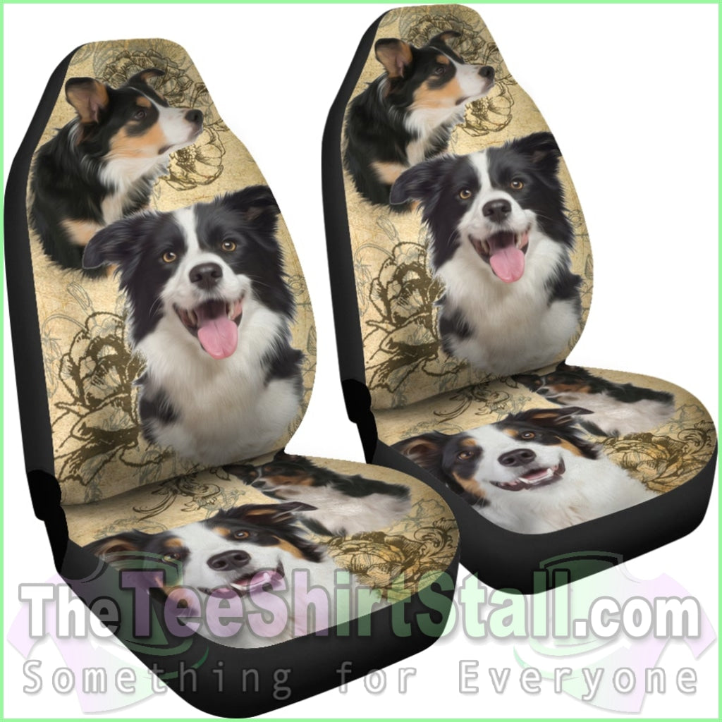 Border Collie Car Seat Covers (Set Of 2)