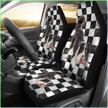 Load image into Gallery viewer, Border Collie Checkers Car Seat Covers
