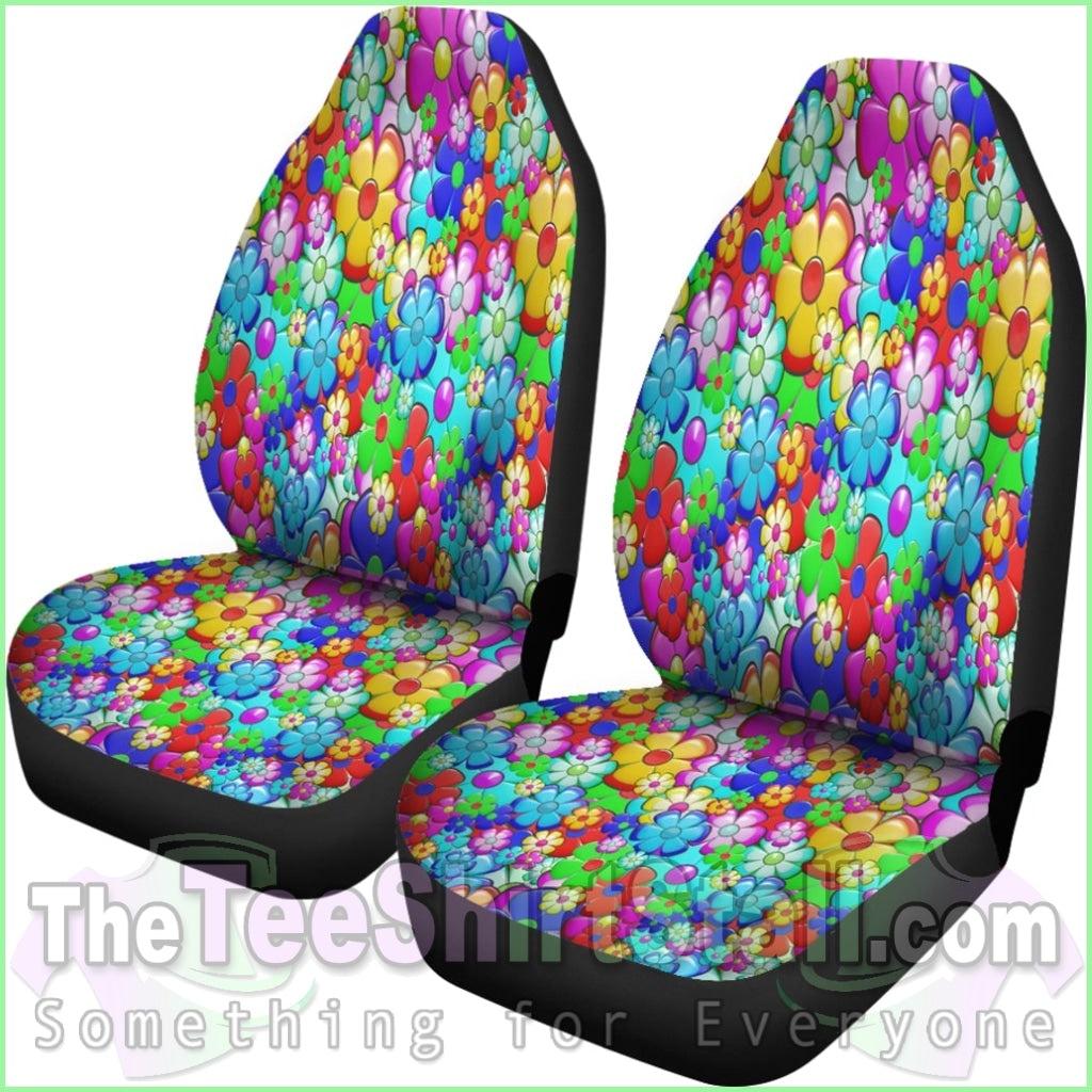 Bright Flower Summer Custom Car Seat Covers