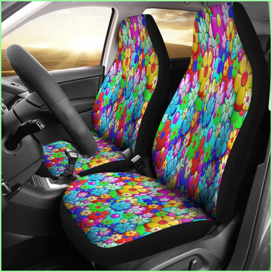 Bright Flower Summer Custom Car Seat Covers